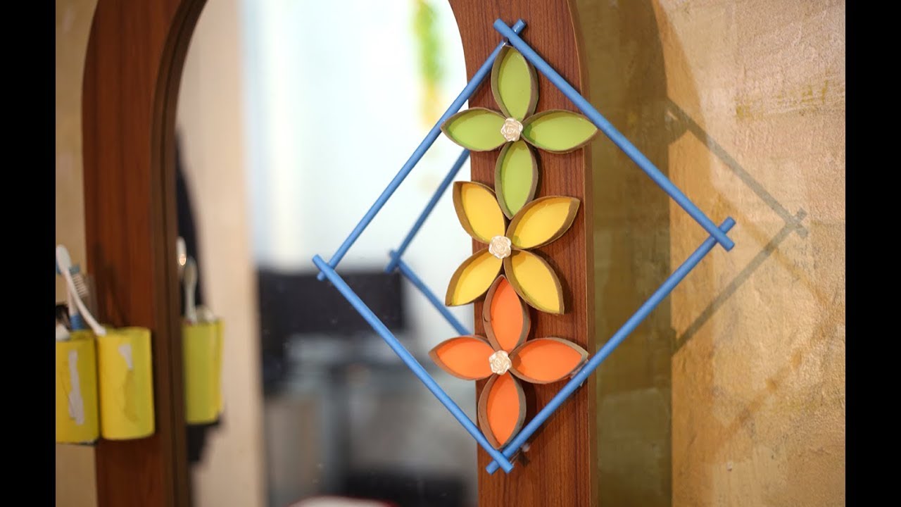 Paper Craft Ideas || Wall Decoration || Simple Home Decor || Hanging Flower