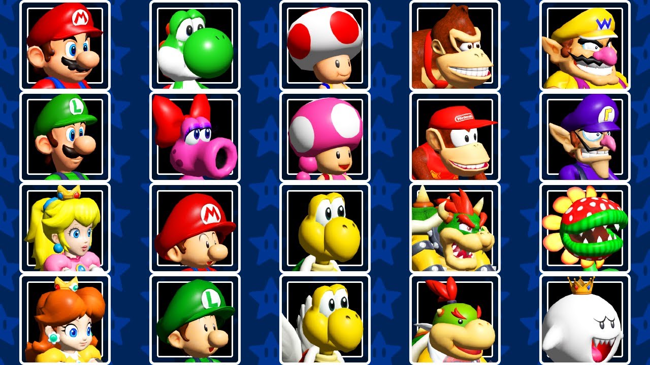 Mario Kart: Double Dash!! - All 20 Characters (Winning & Losing Animations)