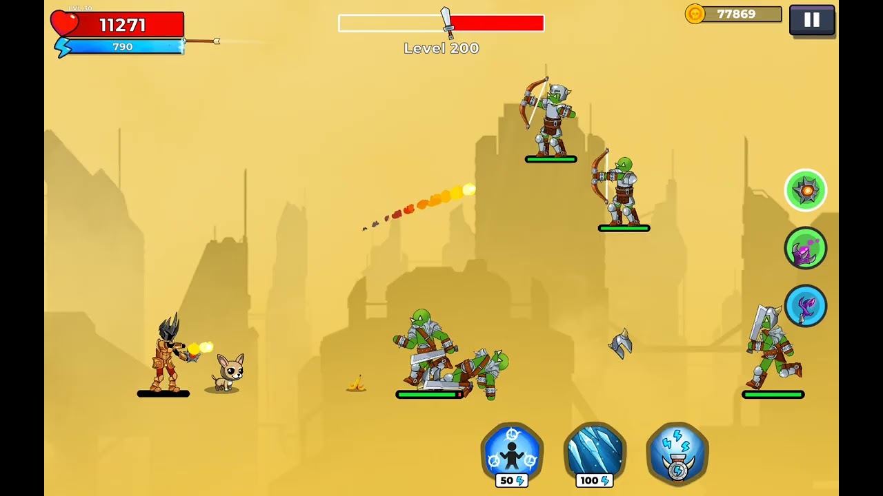 The Archers 2 Level 200 Gameplay । BOSS DEFEATED । SUPER HOPLITE PACK WITH FIRE ORB । NOT A GAMER ।
