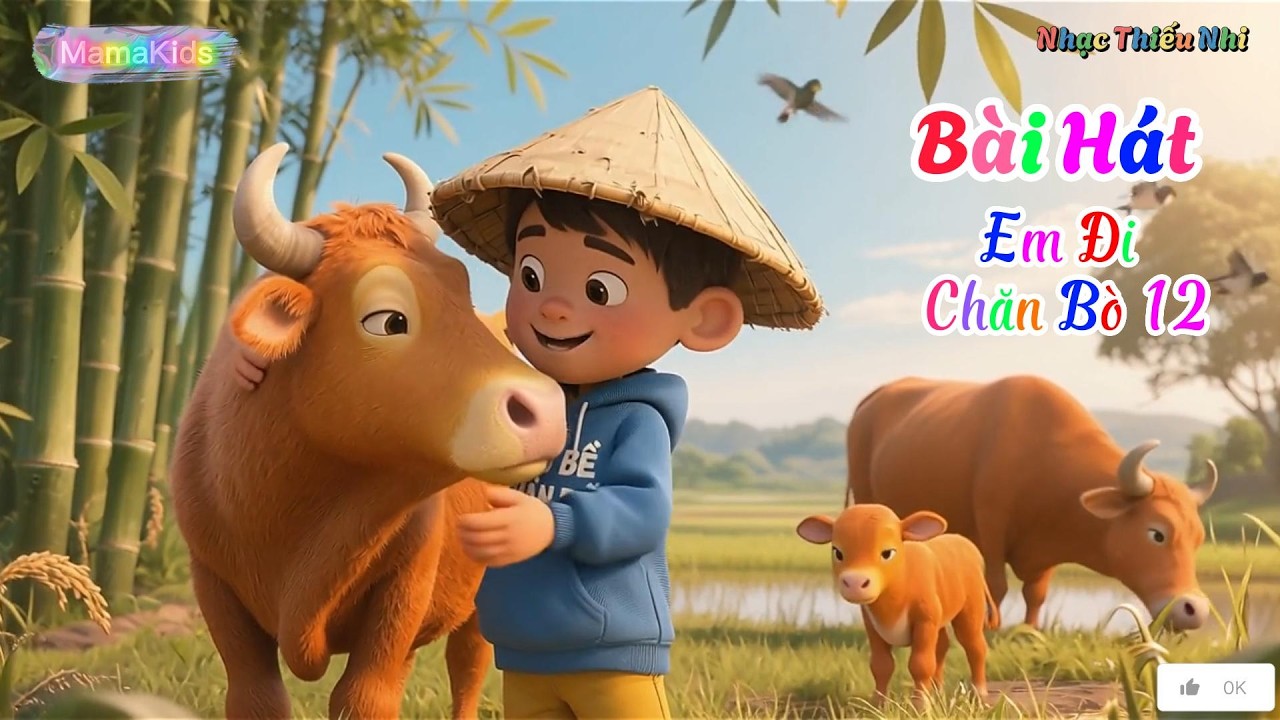 🎵  Em Đi Chăn Bò 12 | Nhạc Thiếu Nhi Việt Nam Vui Nhộn | Hoạt Hình Dễ Thương | Kids Songs - MamaKids