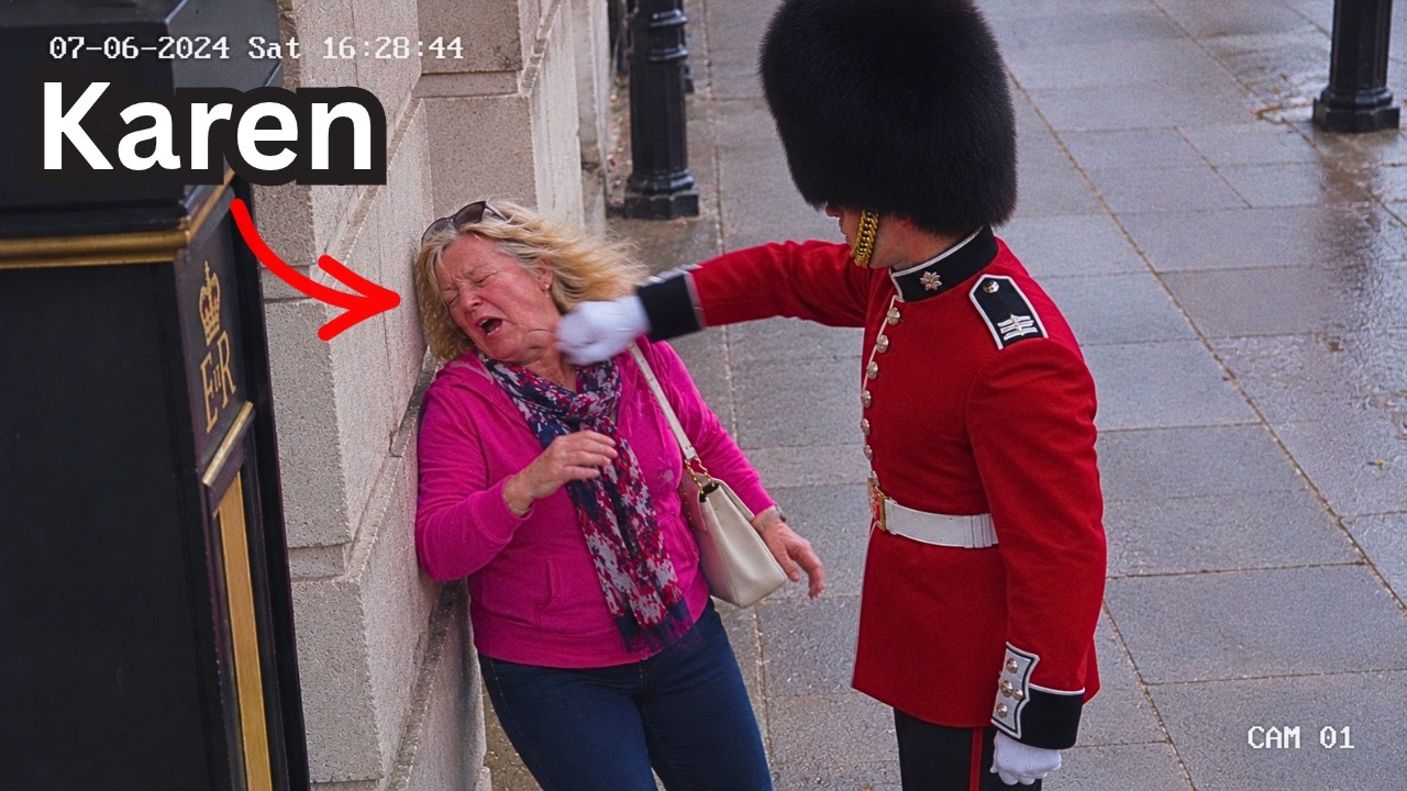 Disrespectful Karen Tried To Mess With A Royal Guard...