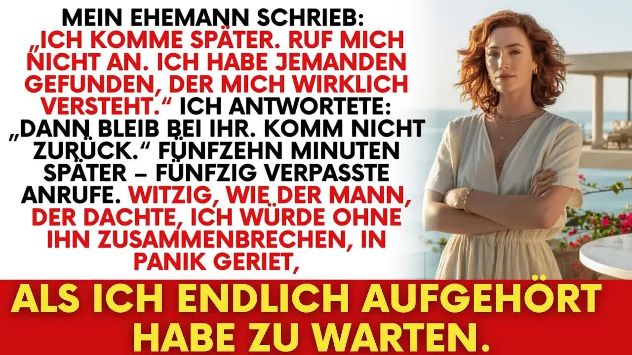Er verließ mich für jemand, der ihn verstand – jetzt lebe ich frei, luxuriös und selbstbewusst