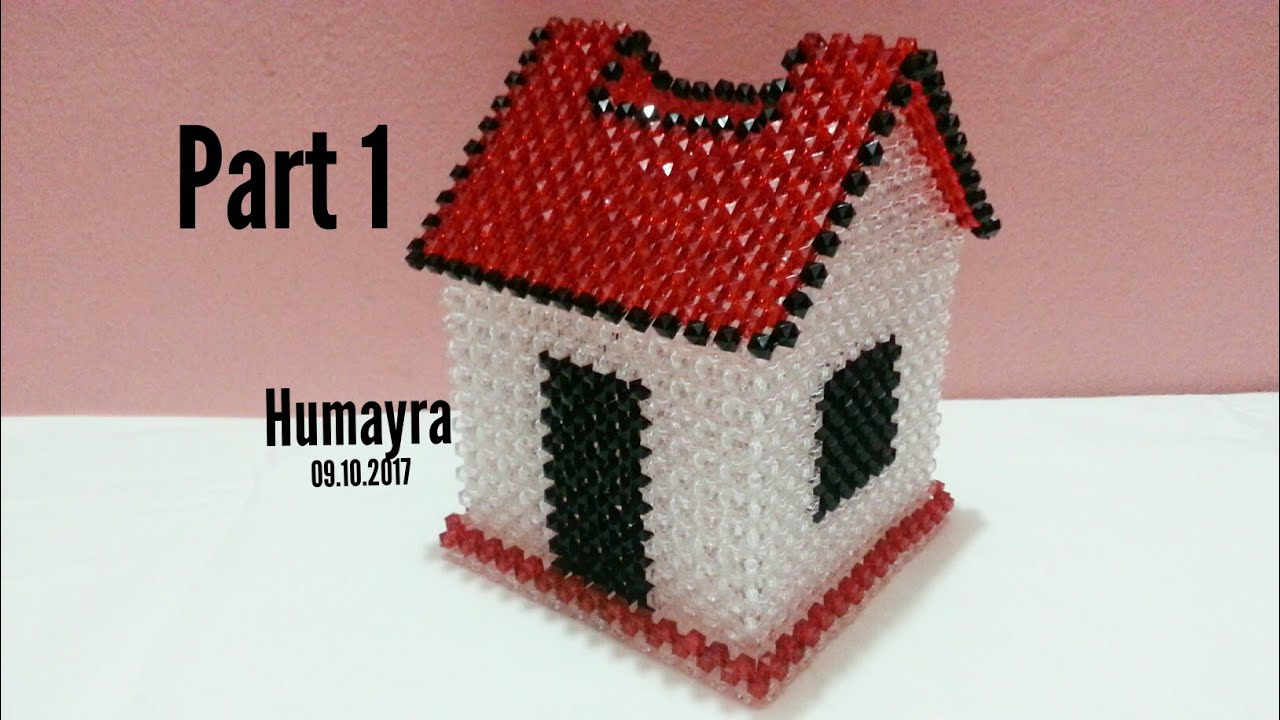 How to make beaded home tissue box/crystal work/পুতির টিস্যু বক্স /Tutorial /DIY / Part 1