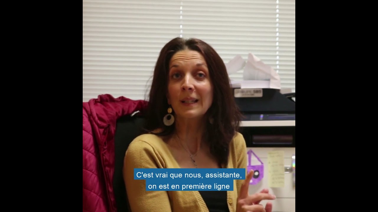 Portrait assistante d'équipe santé travail