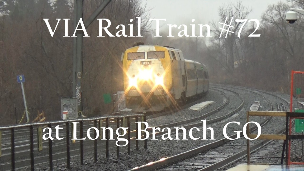 VIA Rail Train #72 at Long Branch GO Station (March 11th 2026)