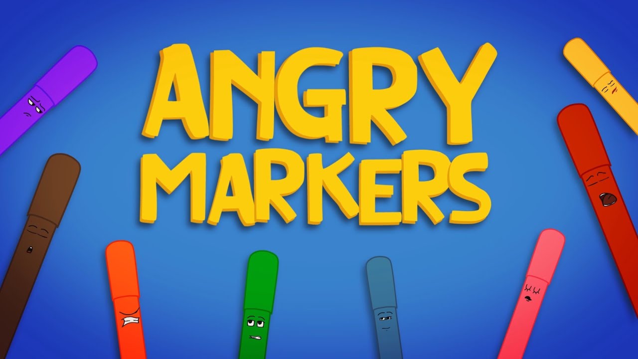 Angry Markers Book- Original Animated Story