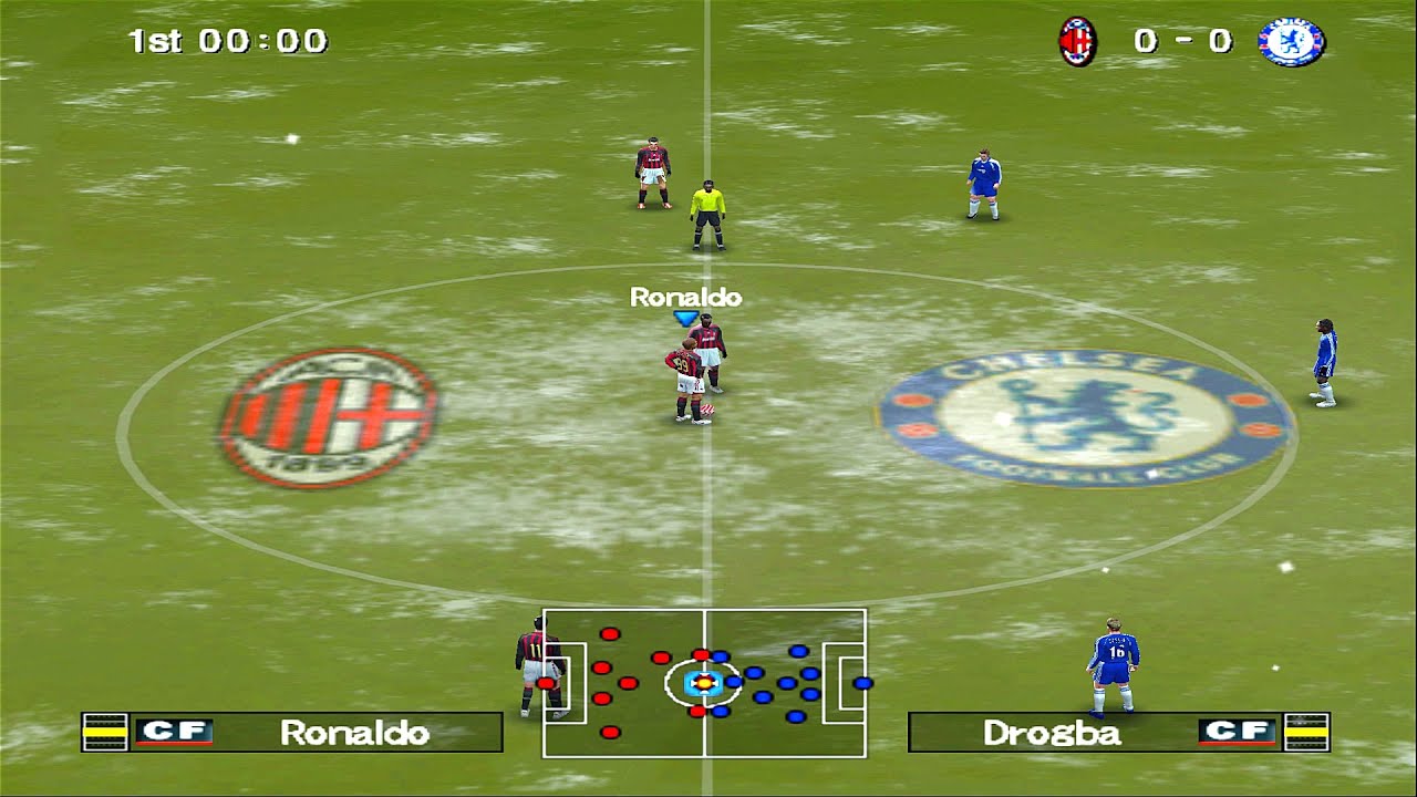 PES 6 — «Милан» против «Челси» | PS2