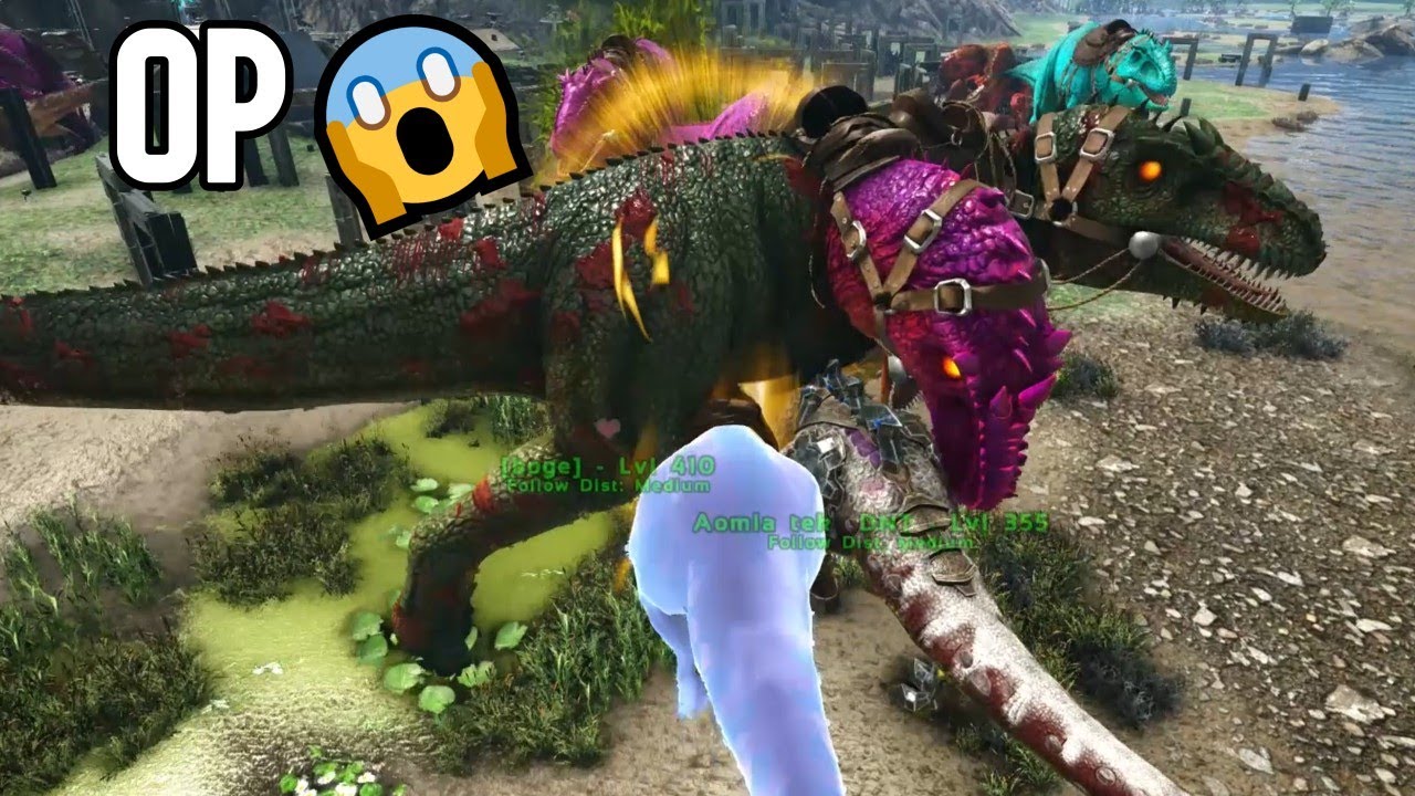 Rex vs Giga ? | UNLUCKY | Ark Official PvP  🍭