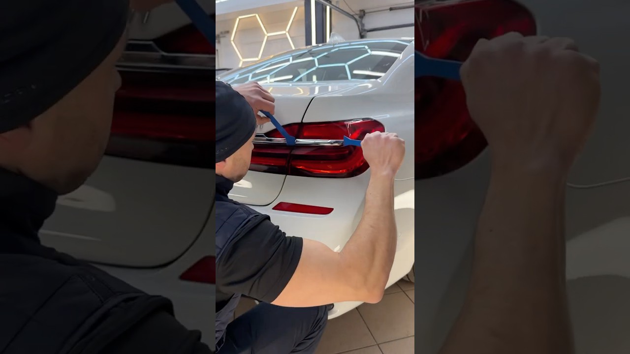 How to wrap a chrome trim without removing it