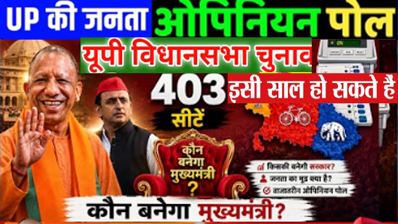 UP election सबसे बड़ा Opinion Poll  कौन बनेगा UP CM, Yogi या Akhilesh Yadav किसकी बनेगी सरकार ?
