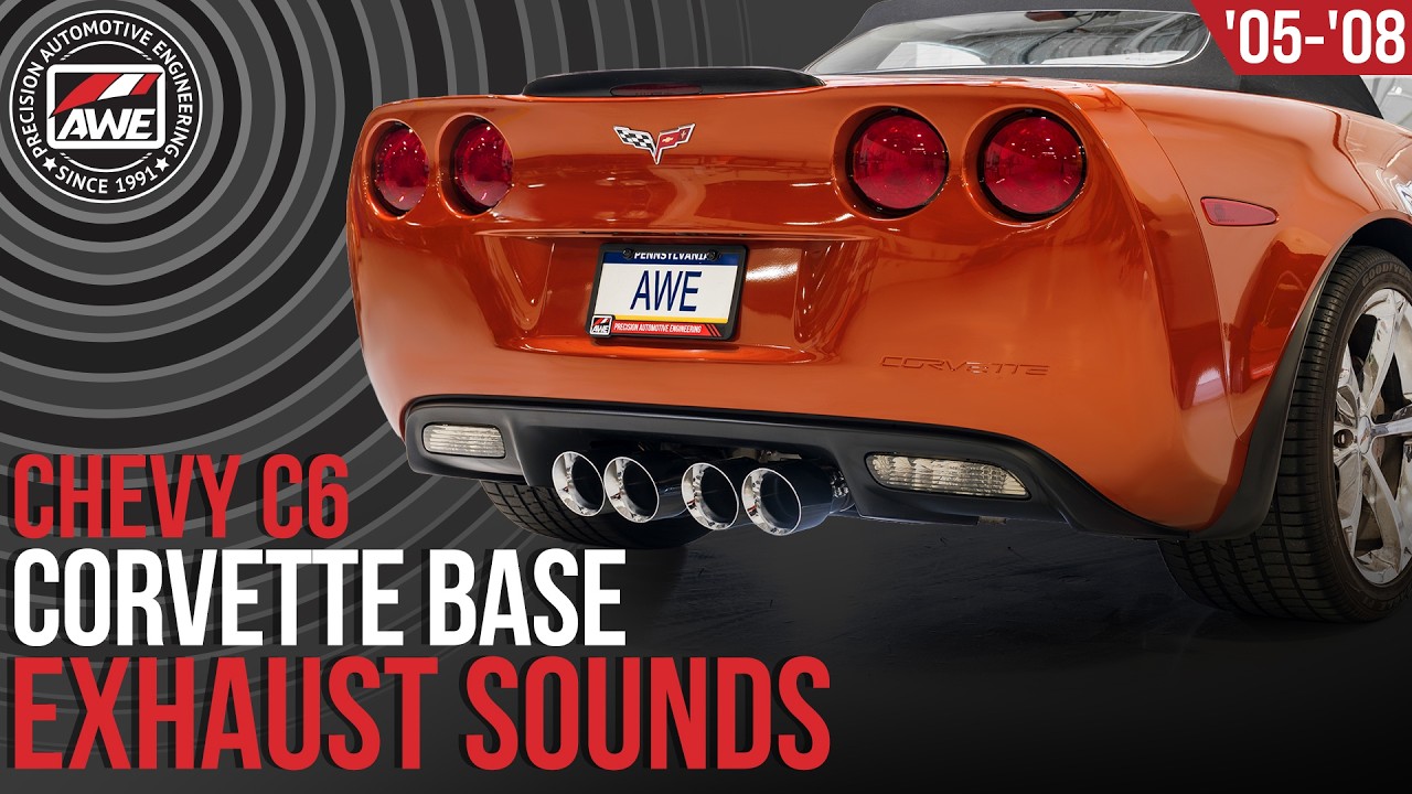'05-'08 C6 Corvette Base 6.0L/6.2L: выхлопная система AWE Axleback и X-Pipe
