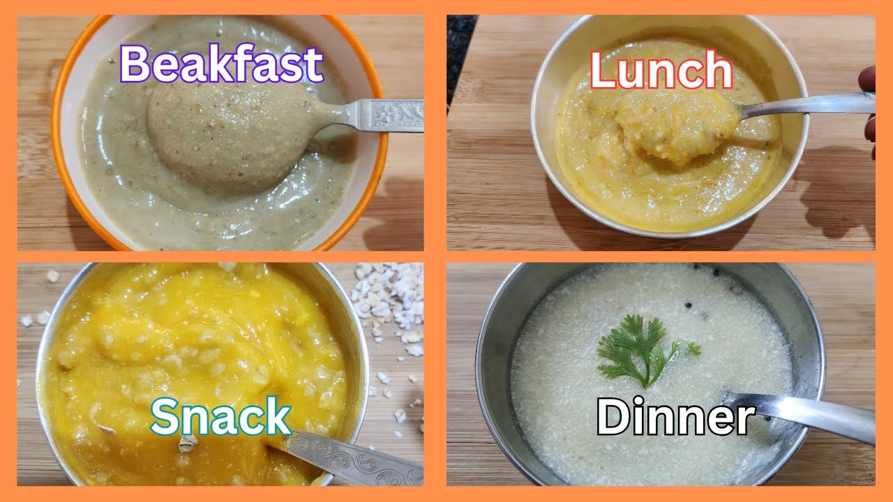 Baby food recipes for 8 to 18 months ||Baby food chart || Healthy food bites