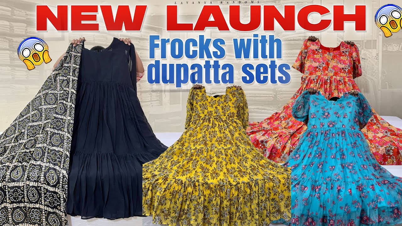 Celebrity style stitching లో GEORGETTE FROCKS 🤩customised Frocks low cost 