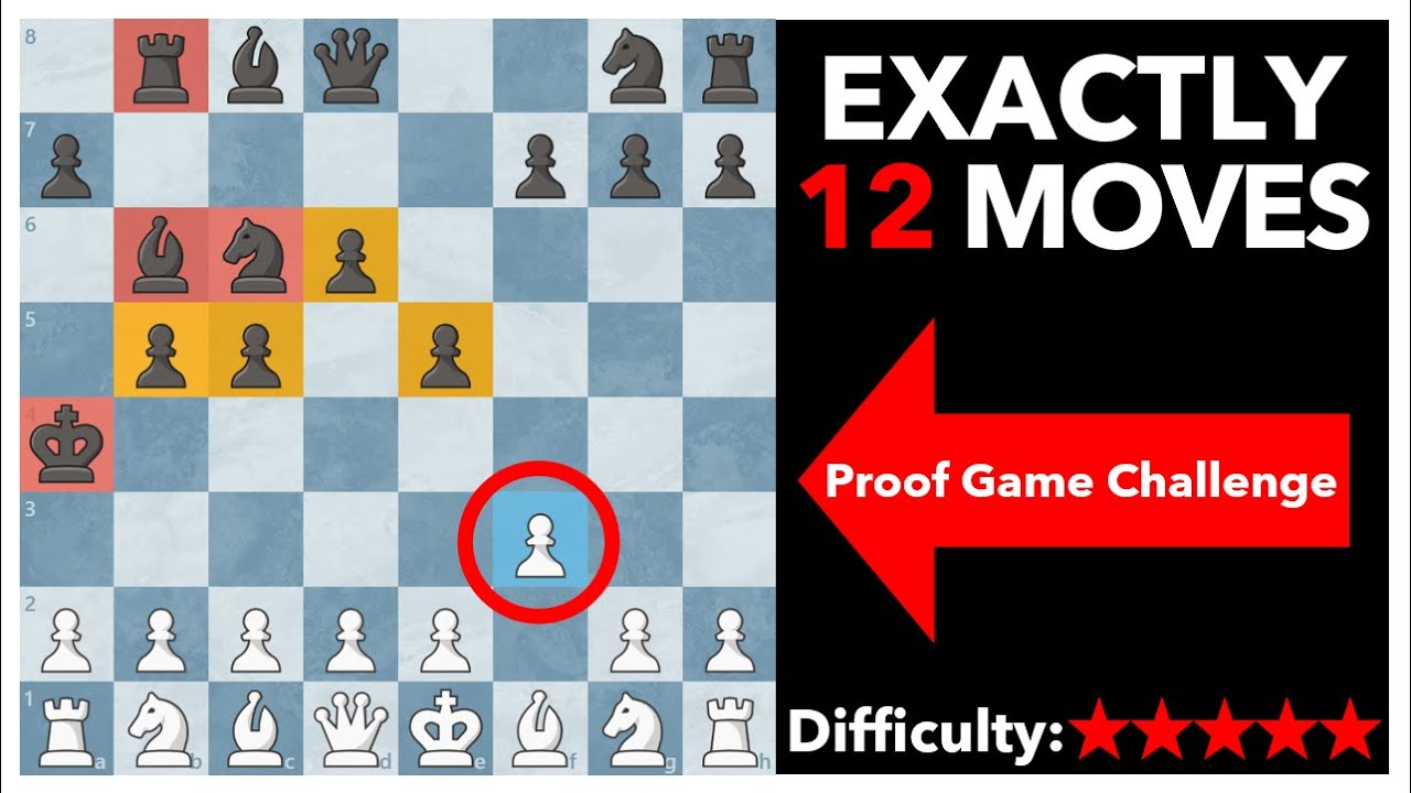 HARD Proof Game - Can You Solve It? 🤔 Proof Game Chess Puzzle! 🔍