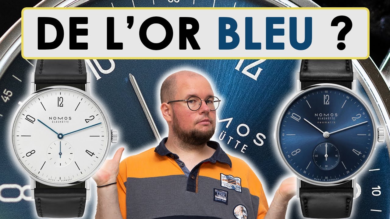 Sans DOUTE la PLUS CONNUE !  - NOMOS TANGENTE BLUE GOLD