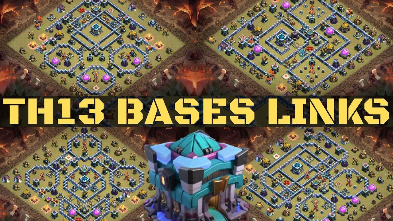 TOWN HALL 13 BASE WITH LINK ! Clash of Clans th 13 base link / new th 13 war base