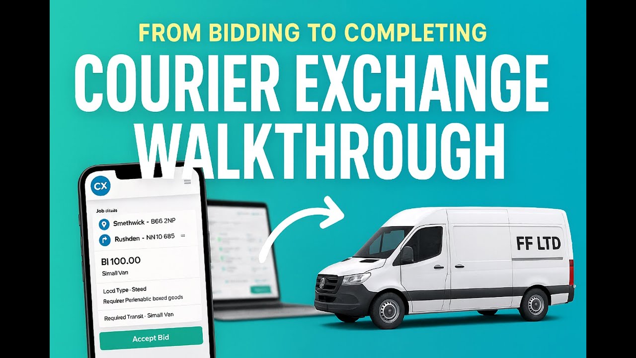 From bidding to completing- A walk through of the Courier Exchange