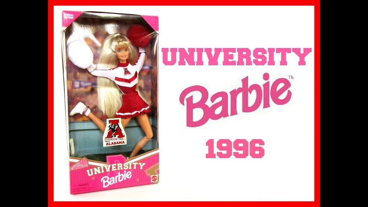 1996 UNIVERSITY BARBIE - UNIVERSITY OF ALABAMA CHEERLEADER - DOLL REVIEW