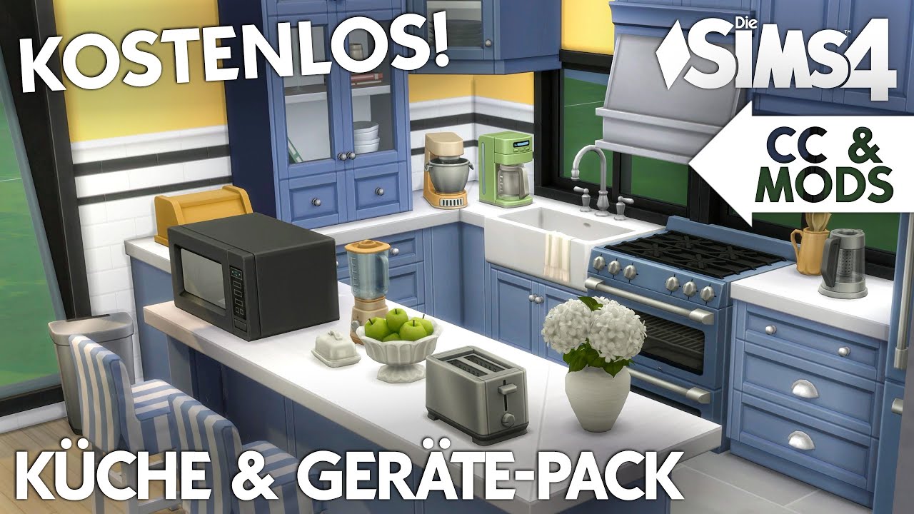 K&uuml;chen Pack + sch&ouml;ne Ger&auml;te! 🧑&zwj;🍳😍 Die Sims 4 CC Pack als Download | Mods & CC Vorstellung!