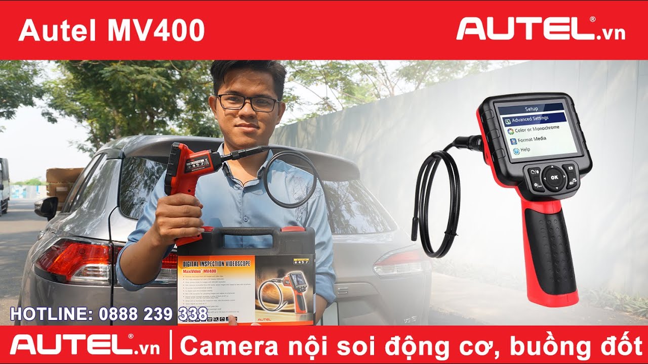 Autel MV400 - Giới thiệu và hướng dẫn cách dùng camera nội soi động cơ, buồng đốt tích hợp đèn LED