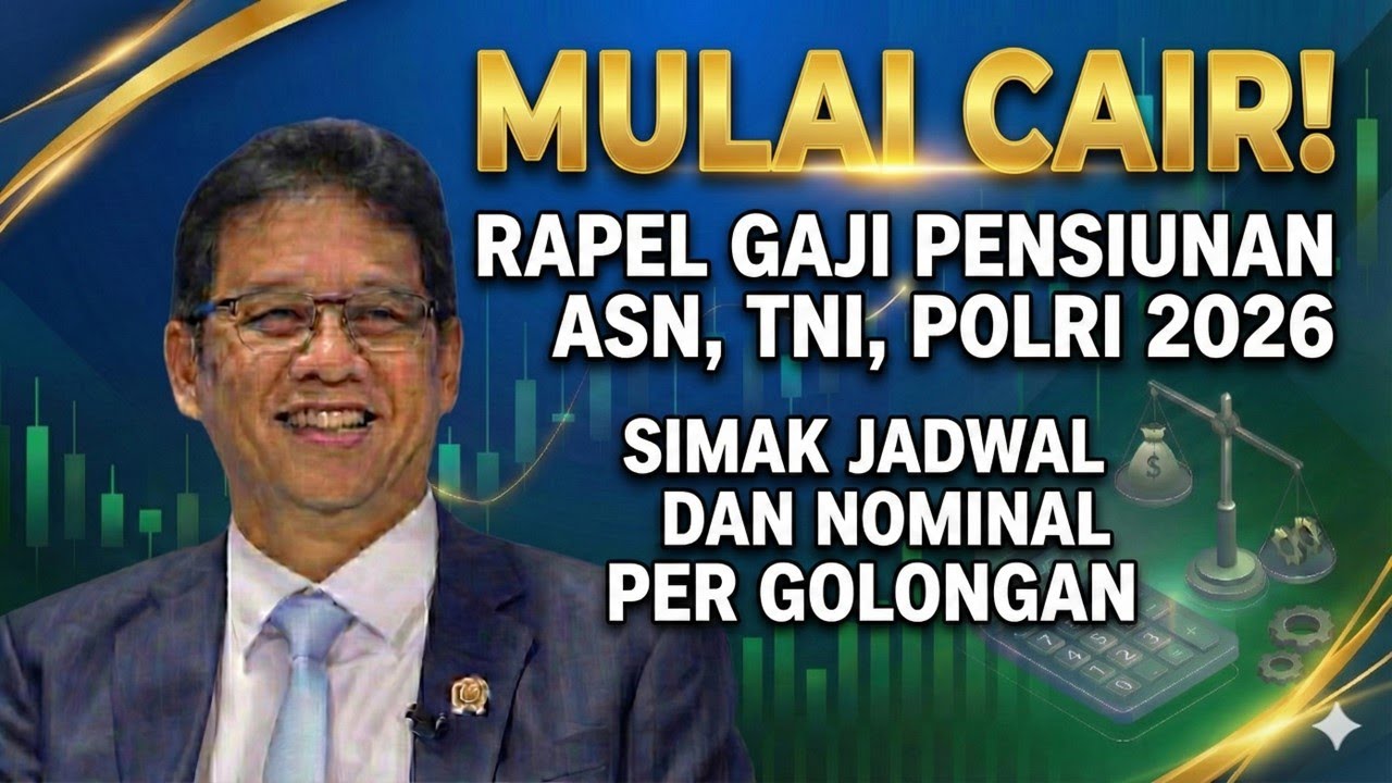 MULAI CAIR! Rapel Gaji Pensiunan ASN, TNI, Polri 2026, Simak Jadwal dan Nominal per Golongan