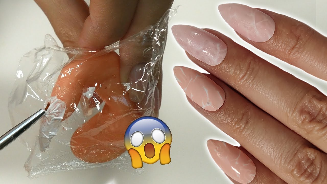 SNADNÝ mramor pomocí POTRAVINÁŘSKÉ FOLIE // DIY MRAMOROVÉ NEHTY