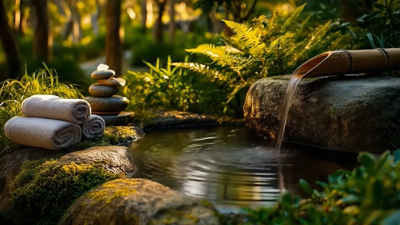 Soothing Water Sounds with Gentle Music | Calm Your Mind & Reduce Stress