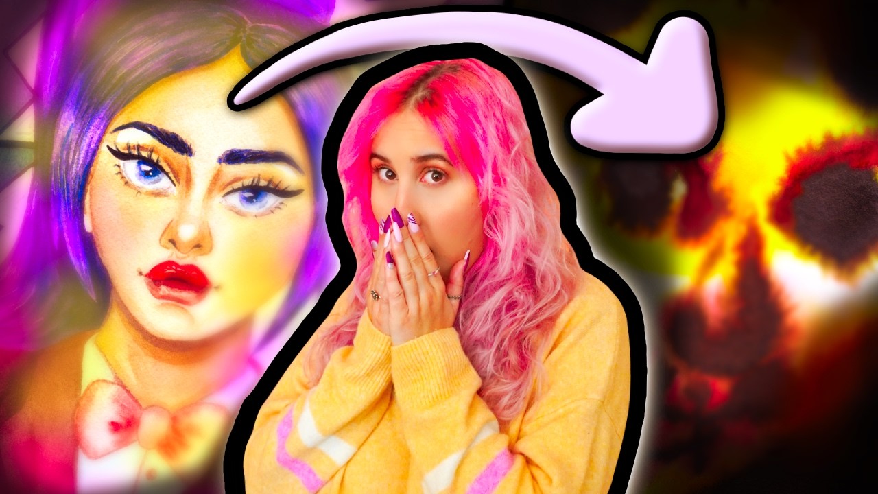 Cutesy Artist Goes HORROR... Attempting the Biggest Art Style Swap EVER!!!