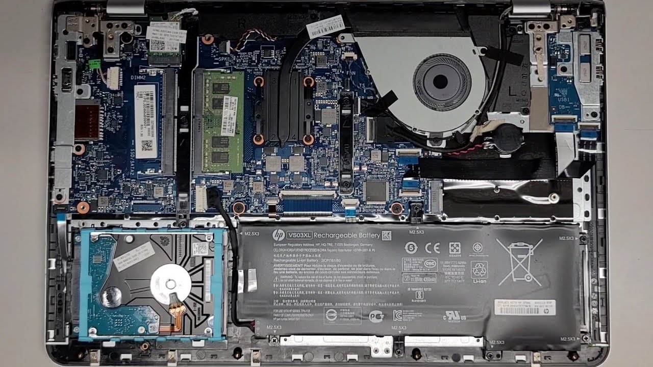 *Modded* HP Laptop 15t-as100 Disassembly RAM SSD Hard Drive Upgrade LCD Screen Replacement Repair