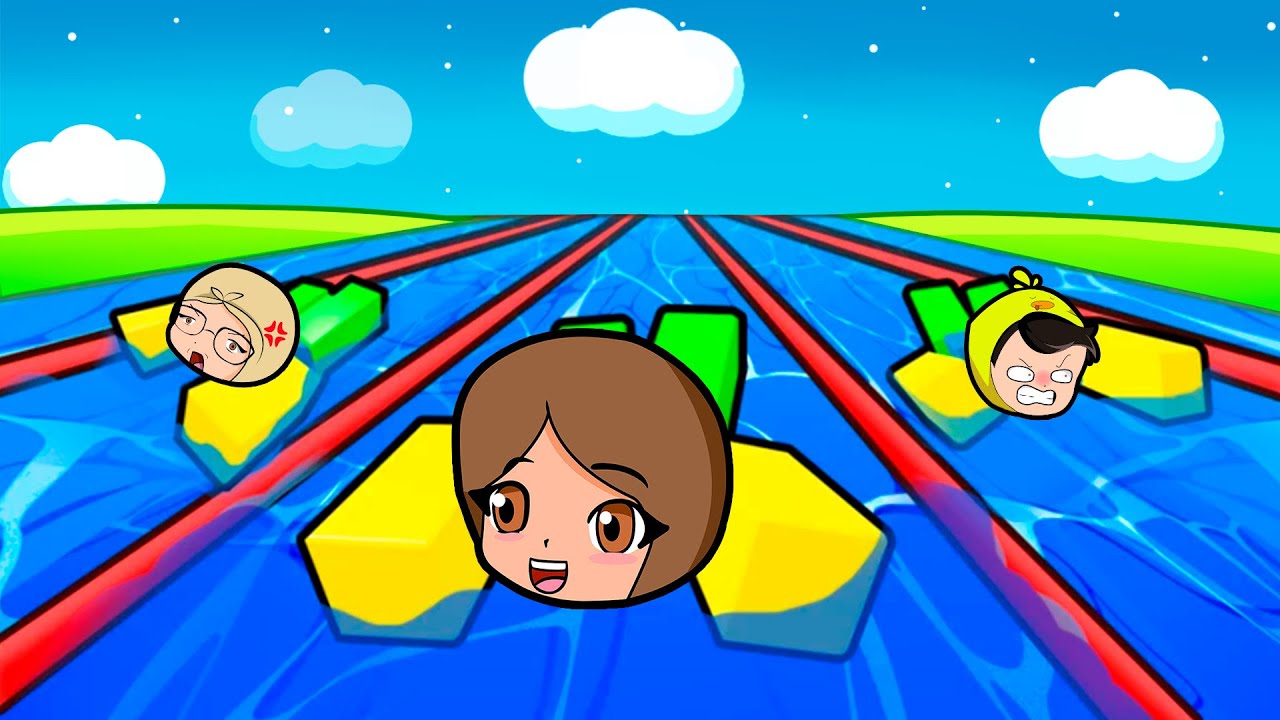 CARRERA de TOBOGANES EXTREMOS de AGUA en ROBLOX 😱