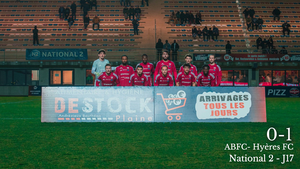 National 2 : Journée 17 : ABFC-Hyères FC (0-1)