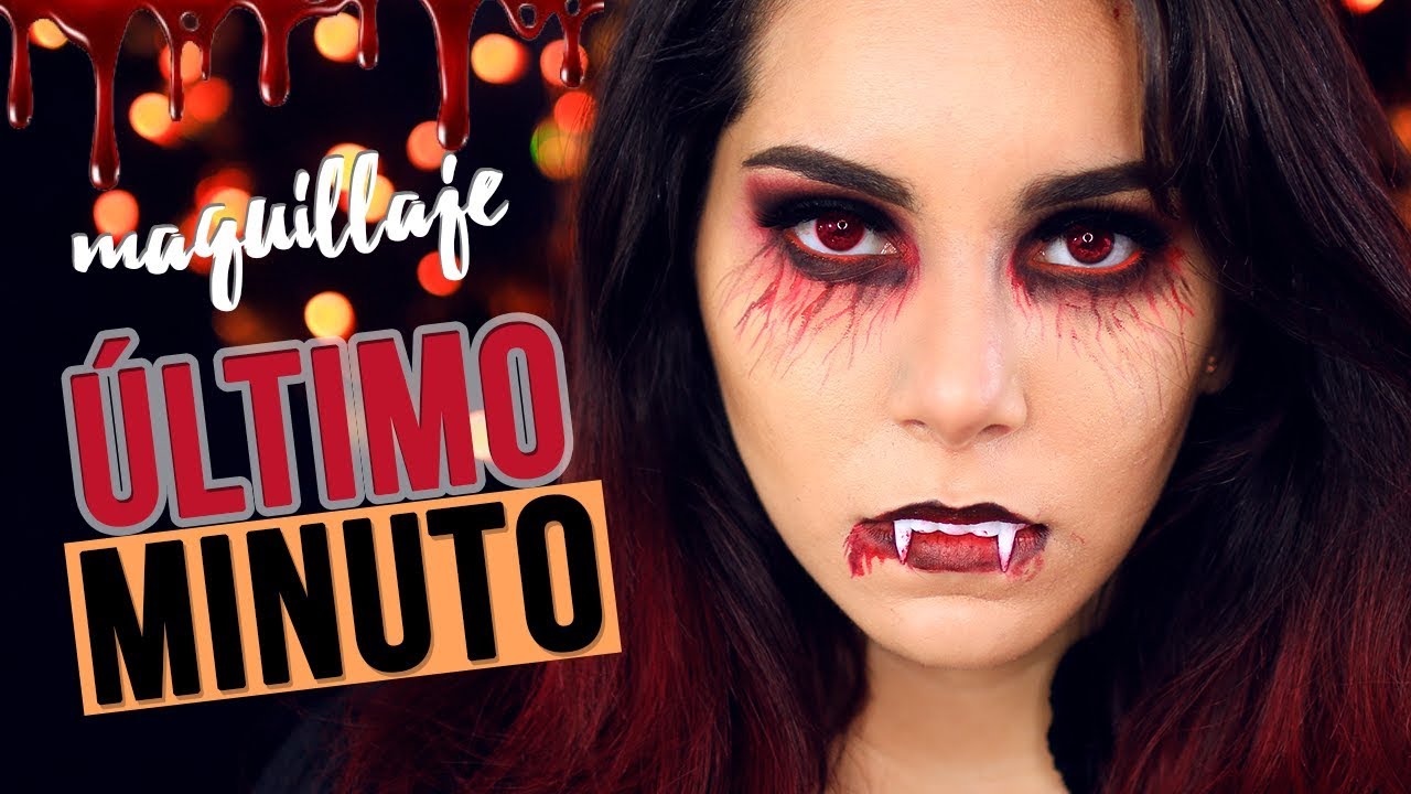 MAQUILLAJE HALLOWEEN &Uacute;LTIMO MINUTO F&Aacute;CIL (Colab. Vale Basurco) &hearts; Jimena Aguilar