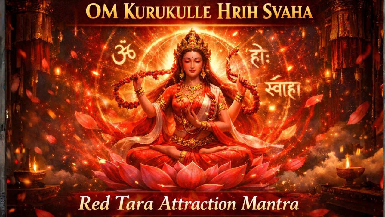 “Om Kurukulle Hrih Svaha” (ॐ कुरुकुल्ले ह्रीः स्वाहा)