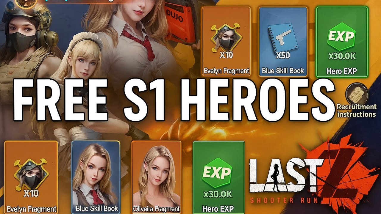 Free Season 1 Heroes in Season 1 Tally Rewards of Last Z: Survival Shooter