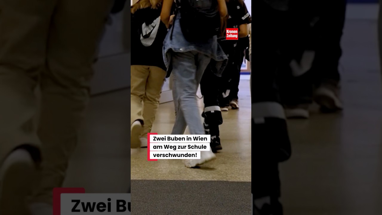 Zwei Buben in Wien am Weg zur Schule verschwunden #news #&ouml;sterreich