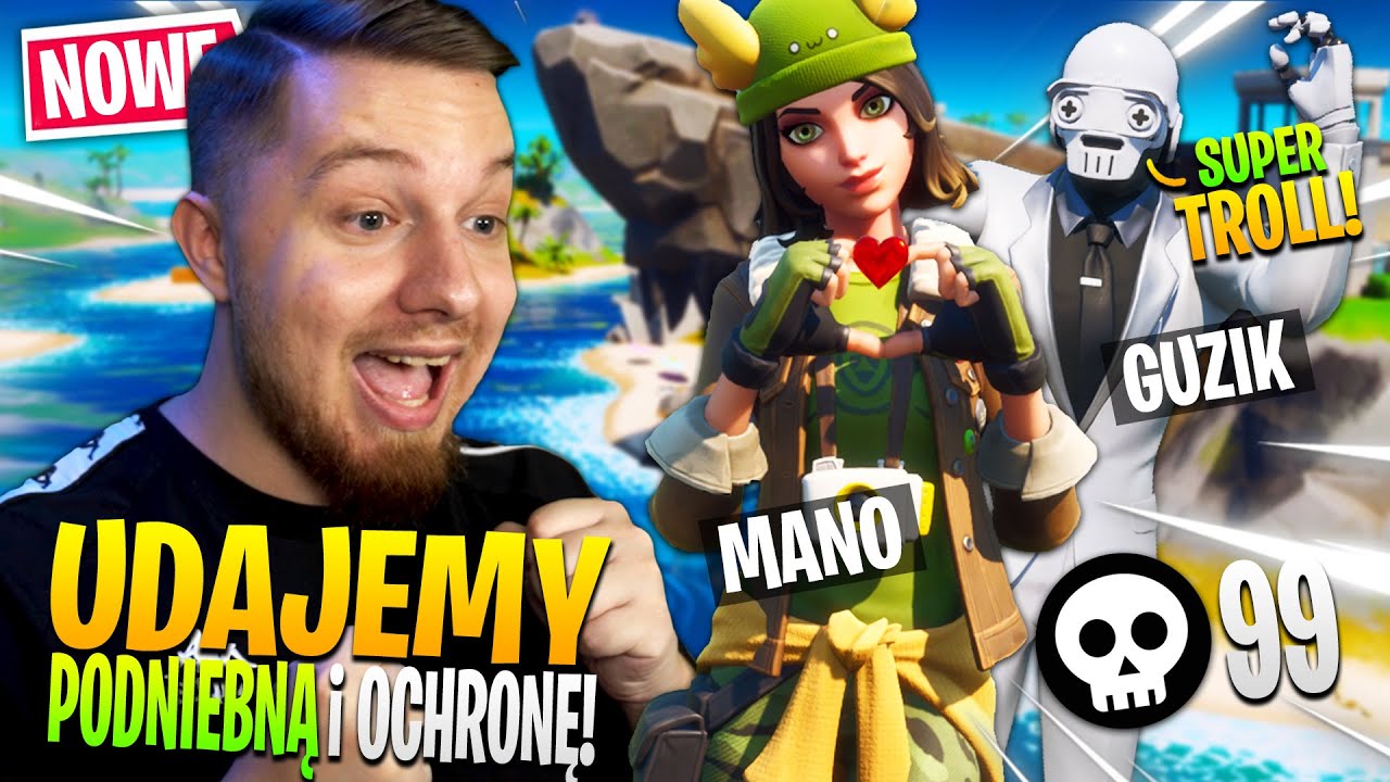 Udajemy PODNIEBNĄ i jej OCHRONĘ w Fortnite ... (nowy KANAŁ!)