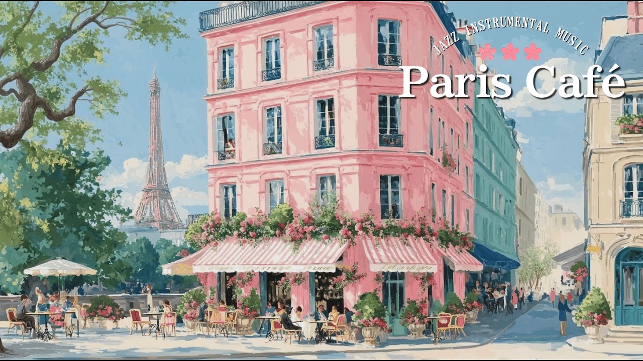 𝐒𝐥𝐨𝐰 𝐌𝐨𝐫𝐧𝐢𝐧𝐠 𝐢𝐧 𝐏𝐚𝐫𝐢𝐬 🇫🇷 French Café Instrumental Music | Soft Jazz