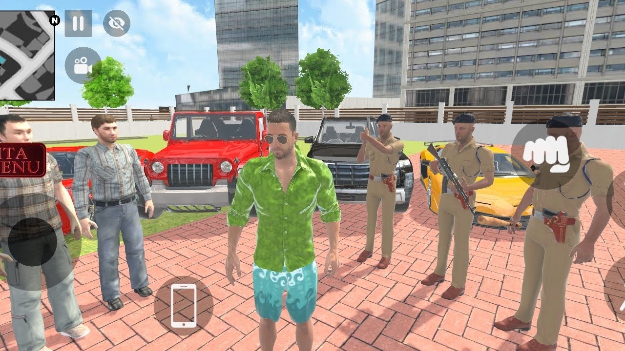 indian🇮🇳 Ferrari car🚗 and Lamborghini car🚕 attack in indain🍒 police game🦜 