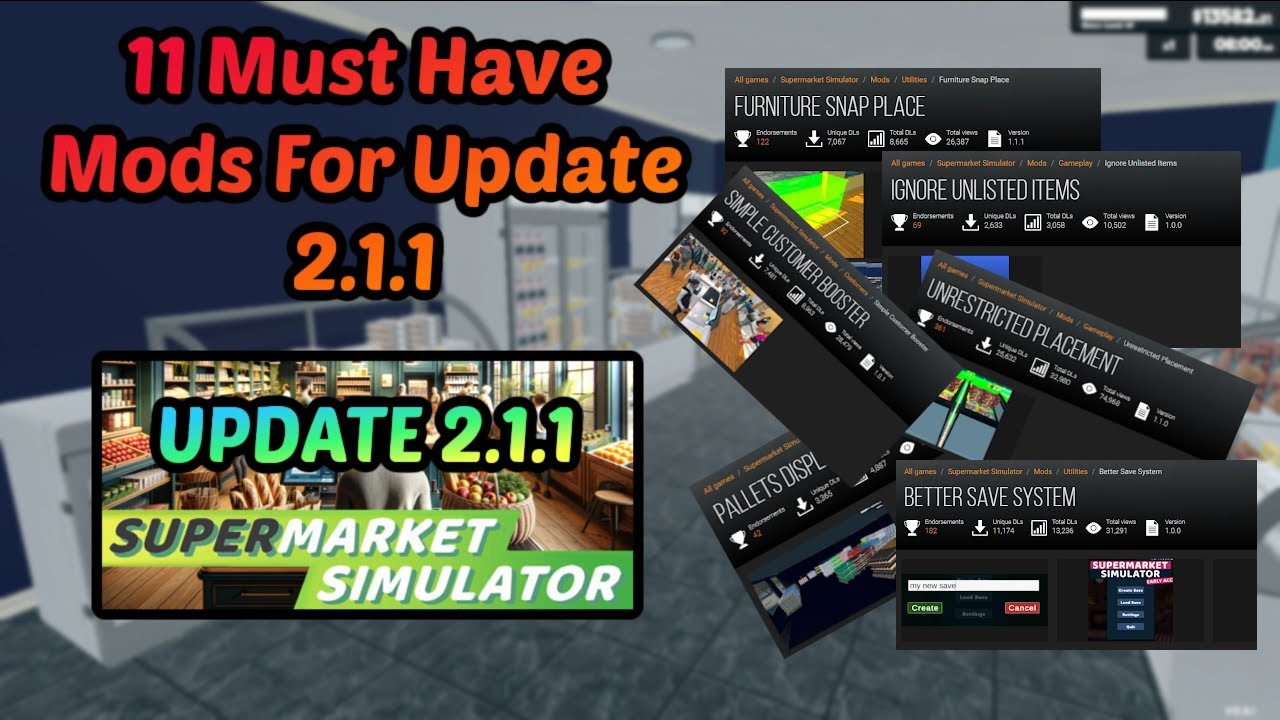 11 лучших модов для Supermarket Simulator 2.1.1 | Лучшие моды для последнего обновления
