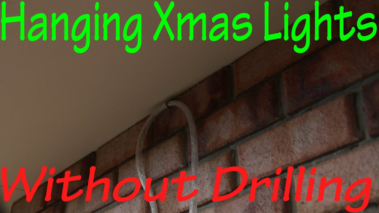 Hanging Christmas Lights Without Drilling in to Bricks