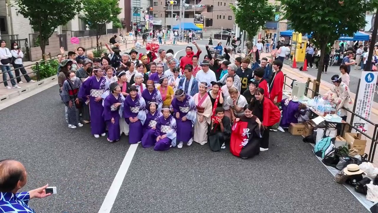 国立音頭　集合写真　2025年国立市旭通りジューンフェスタ盆踊り27終