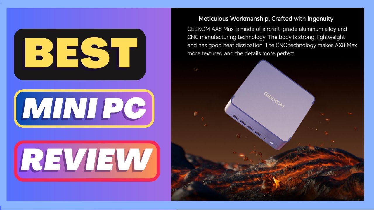 GEEKOM Mini PC AX8 Max, Dual 2.5G Lan AMD Ryzen 7 8745HS