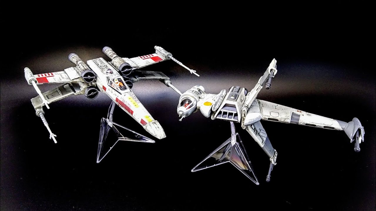 Star Wars X Wing B Wing Fighter Scale Model Kit Build and Weathering How To Skywalker MPC 1/144 1/64