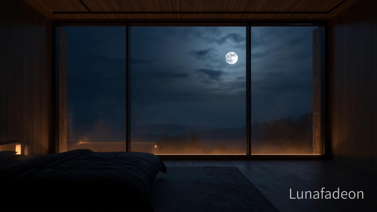 8 Hours Deep Sleep Ambient – Moonlit Window 🌙