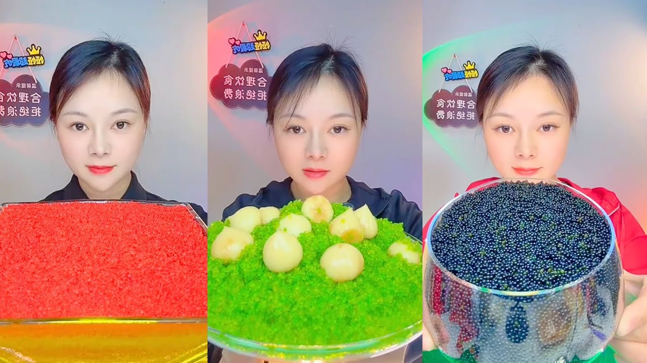 Colorful Fish Roe Eating ASMR | Soft Crunch Seafood Mukbang Colorful #44