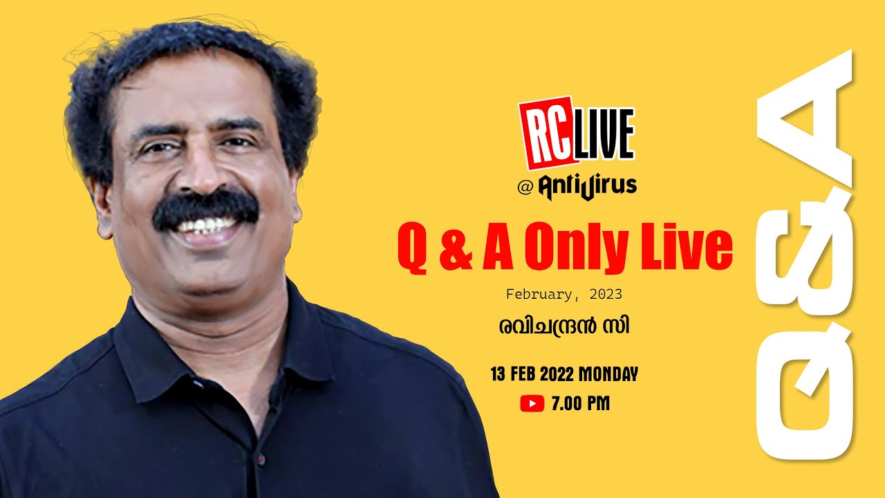 Q & A LIVE | 13-Feb-2023  |  Ravichandran C  |  RC LIVE
