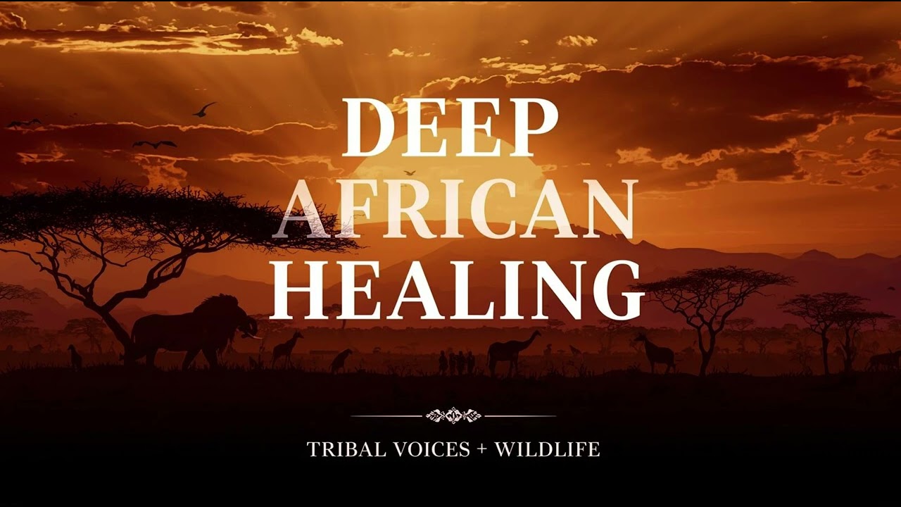  Deep African Healing | Tribal Native Voices + Savanna Animals | Soul Restoration & Peace