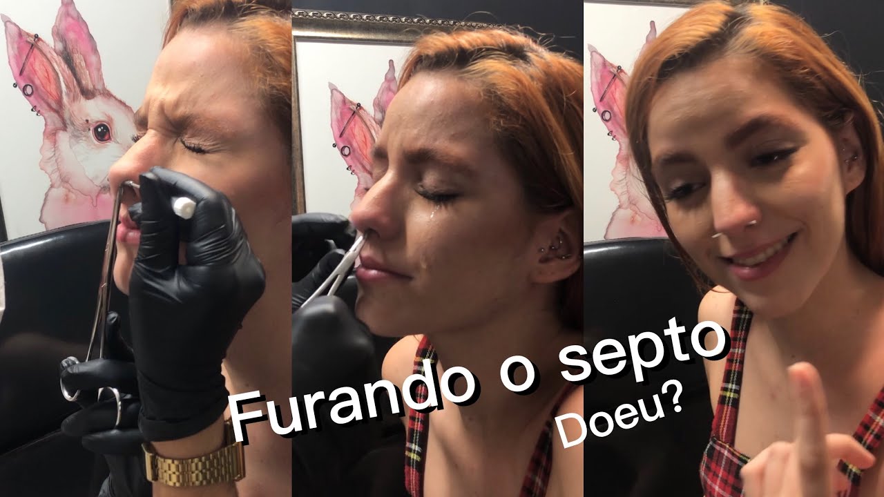 FUREI O SEPTO 😱😱 (cuidados, cicatrização)