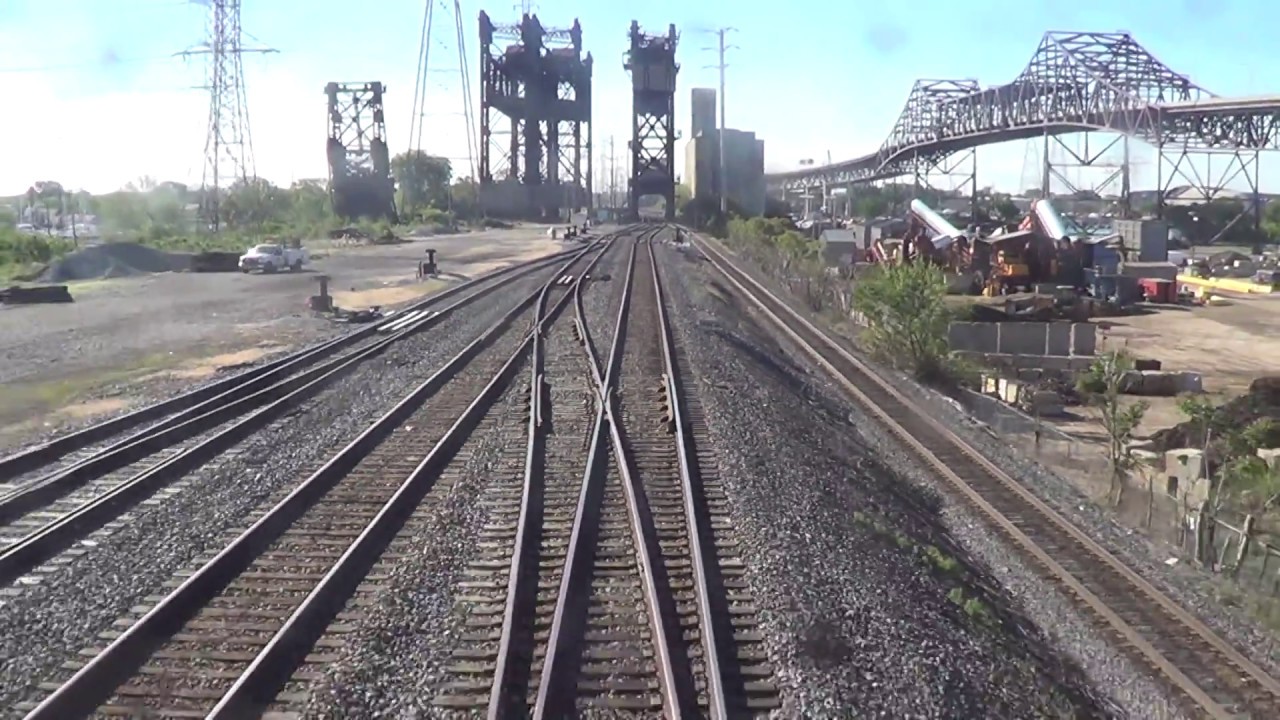 Amtrak's Capitol Ltd - REAR VIEW - Indiana state line to Chicago Union Station