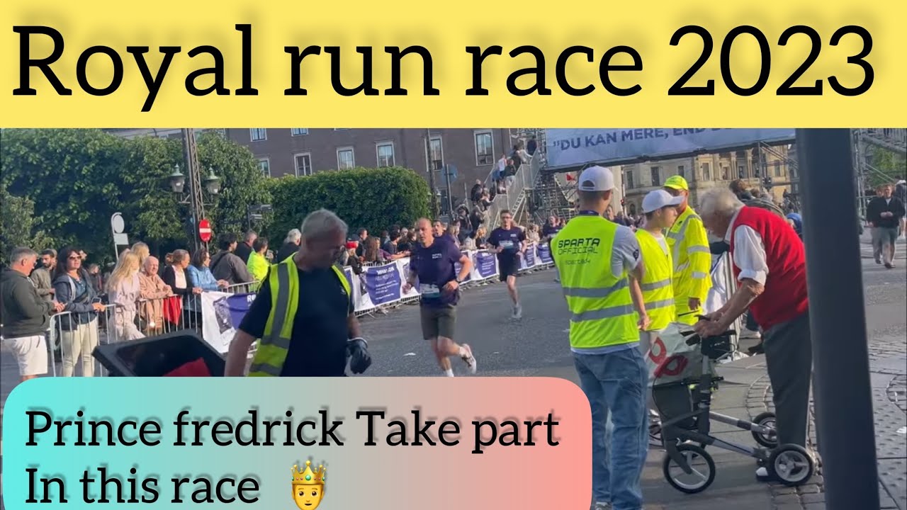 Royal Run Race 2023 Prince 🤴 Frederic participates in race